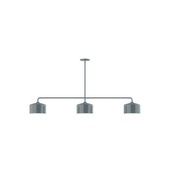 Julia Three Light Linear Pendant in Slate Gray (518|MSN41940)