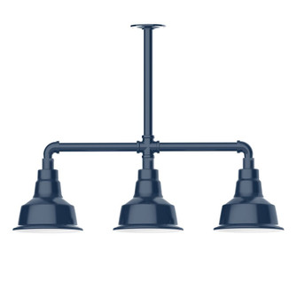 Warehouse Three Light Pendant in Navy (518|MSK18050T24G06)