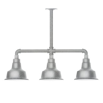 Warehouse Three Light Pendant in Painted Galvanized (518|MSK18049T36G06)