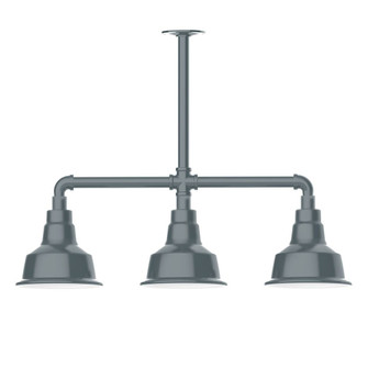 Warehouse Three Light Pendant in Slate Gray (518|MSK18040T48G06)