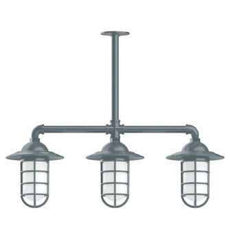 Vaportite Three Light Pendant in Slate Gray (518|MSK05240T30G07)
