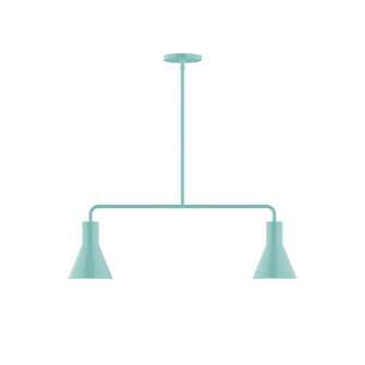 Flare Two Light Linear Pendant in Sea Green (518|MSG43648)