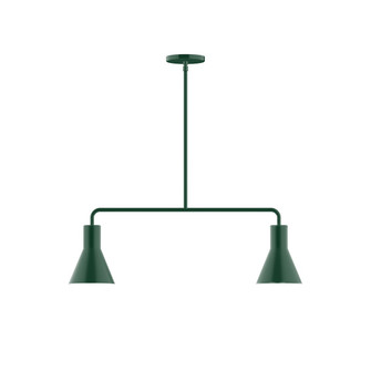 Flare Two Light Linear Pendant in Forest Green (518|MSG43642)