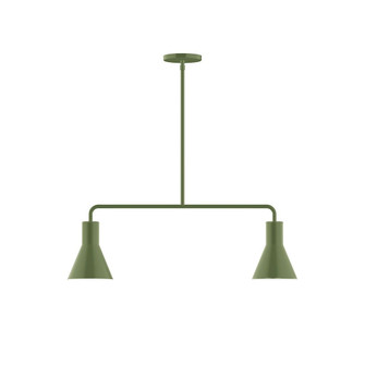 Axis Two Light Linear Pendant in Fern Green (518|MSG43622)