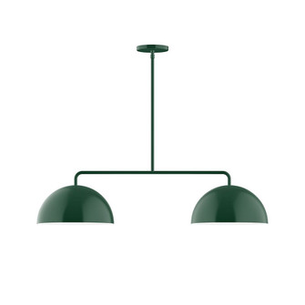 Arcade Two Light Linear Pendant in Forest Green (518|MSG432G1542)