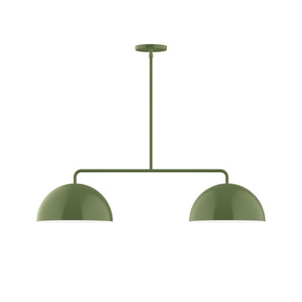 Arcade Two Light Linear Pendant in Fern Green (518|MSG43222)