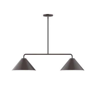 Pinnacle Two Light Linear Pendant in Architectural Bronze (518|MSG42251)