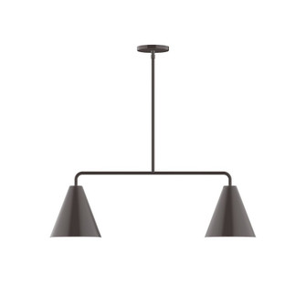 Axis Two Light Linear Pendant in Architectural Bronze (518|MSG42051)