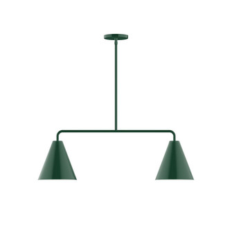 Axis Two Light Linear Pendant in Forest Green (518|MSG42042)