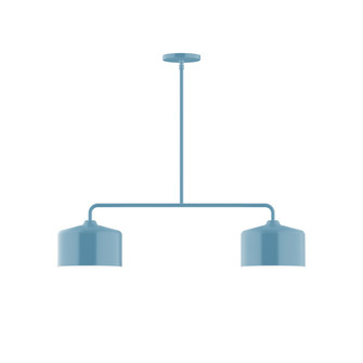 Julia Two Light Linear Pendant in Light Blue (518|MSG41954)