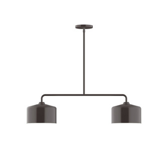 Axis Two Light Linear Pendant in Architectural Bronze (518|MSG41951)