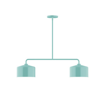 Julia Two Light Linear Pendant in Sea Green (518|MSG41948)