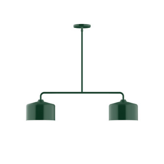 Julia Two Light Linear Pendant in Forest Green (518|MSG41942)