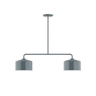 Julia Two Light Linear Pendant in Slate Gray (518|MSG41940)