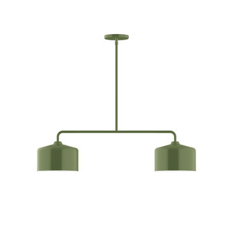 Julia Two Light Linear Pendant in Fern Green (518|MSG41922)