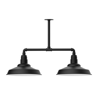 Warehouse Two Light Pendant in Black (518|MSD18441T48G06)