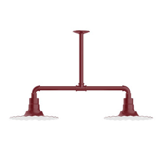 Radial Two Light Pendant in Barn Red (518|MSD15855T36G06)
