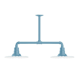 Radial Two Light Pendant in Light Blue (518|MSD15854T24G06)
