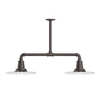 Radial Two Light Pendant in Architectural Bronze (518|MSD15851G06)