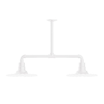 Radial Two Light Pendant in White (518|MSD15844T24G06)
