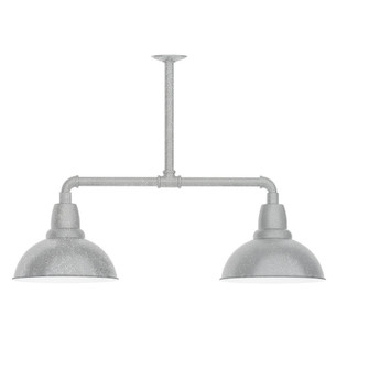 Cafe Two Light Pendant in Painted Galvanized (518|MSD10649T24G06)