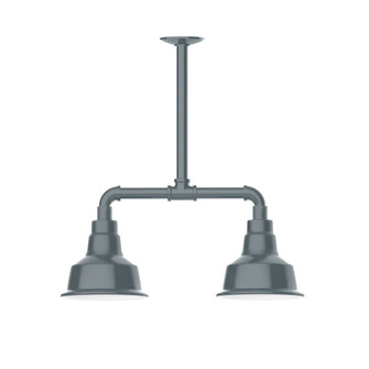 Warehouse Two Light Pendant in Slate Gray (518|MSB18040T30G06)