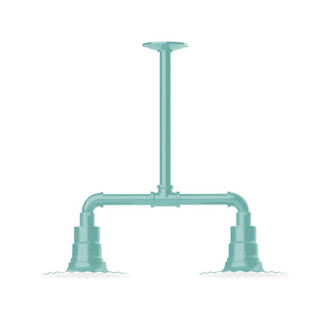 Radial Two Light Pendant in Sea Green (518|MSB15748T48G06)