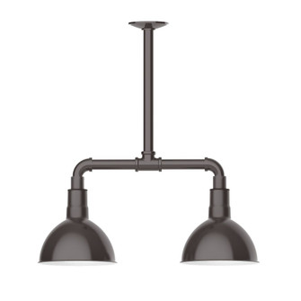 Deep Bowl Two Light Pendant in Architectural Bronze (518|MSB11451T36G06)