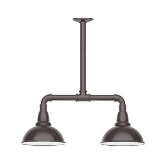 Cafe Two Light Pendant in Architectural Bronze (518|MSB10551T30G06)