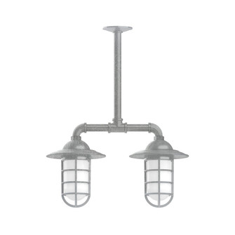 Vaportite Two Light Pendant in Painted Galvanized (518|MSA05249G07)