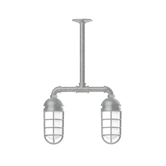 Vaportite Two Light Pendant in Painted Galvanized (518|MSA05049T36G07)