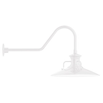 Homestead One Light Wall Mount in White (518|GNC14344G06)