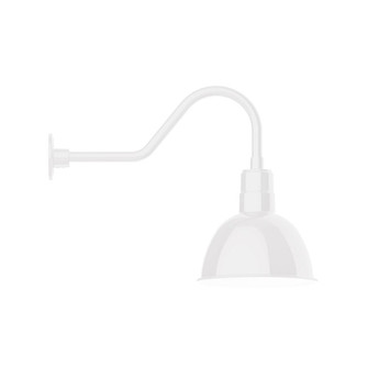 Deep Bowl One Light Wall Mount in White (518|GNB11644B01G06)
