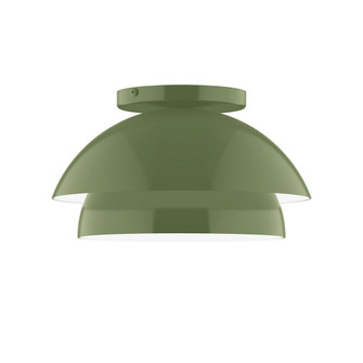 Nest One Light Flush Mount in Fern Green (518|FMDX445G1522)