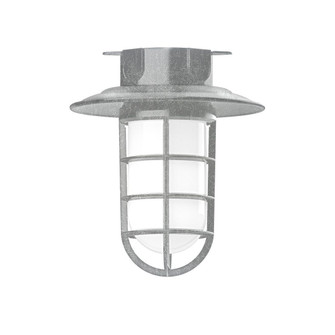 Vaportite One Light Flush Mount in Painted Galvanized (518|FMC05249G07)