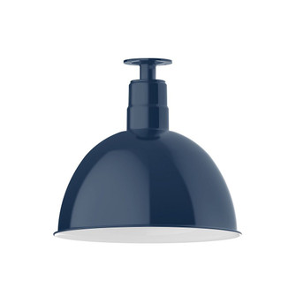 Deep Bowl One Light Flush Mount in Navy (518|FMB11750G06)