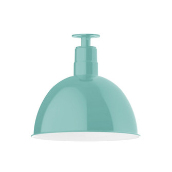 Deep Bowl One Light Flush Mount in Sea Green (518|FMB11748G06)