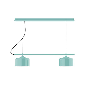 Axis Two Light Linear Chandelier in Sea Green (518|CHE41948C24)