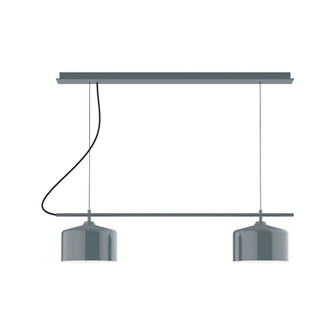 Axis Two Light Linear Chandelier in Slate Gray (518|CHE41940C27)