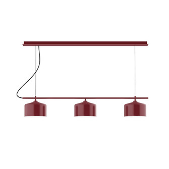 Axis Three Light Linear Chandelier in Barn Red (518|CHD41955C27)