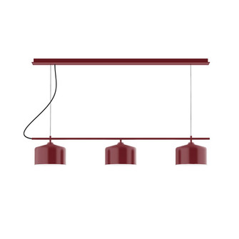 Axis Three Light Linear Chandelier in Barn Red (518|CHD41955C24)
