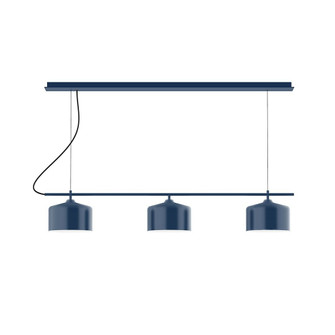 Axis Three Light Linear Chandelier in Navy (518|CHD41950C27)