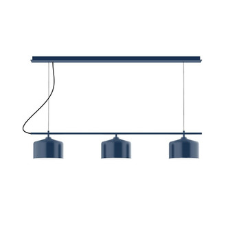 Axis Three Light Linear Chandelier in Navy (518|CHD41950)