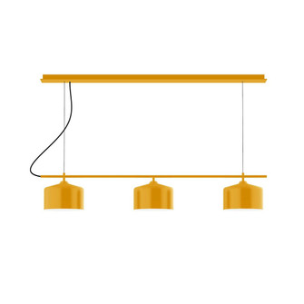 Axis Three Light Linear Chandelier in Bright Yellow (518|CHD41921C27)