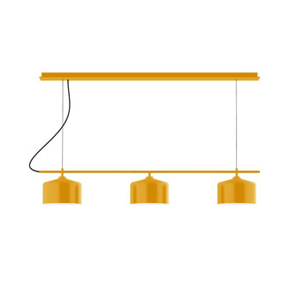 Axis Three Light Linear Chandelier in Bright Yellow (518|CHD41921C16)