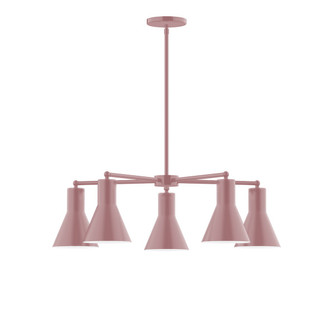 Flare Five Light Chandelier in Mauve (518|CHC43620)