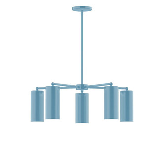 J-Series Five Light Chandelier in Light Blue (518|CHC41854)