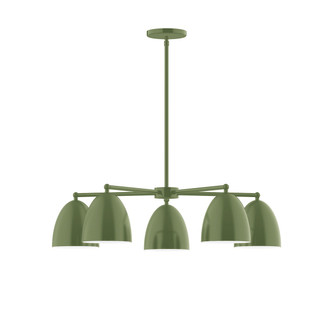 Jill Five Light Chandelier in Fern Green (518|CHC41722)