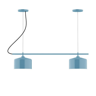 Julia Two Light Linear Chandelier in Light Blue (518|CHB41954C23)