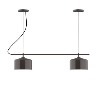 Axis Two Light Linear Chandelier in Architectural Bronze (518|CHB41951C22)